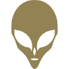 Alien Silhouette Head Face