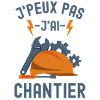 Chantier casque de sécurité outils