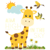 Motivationsspruch, Comic Giraffe Motivation Spruch