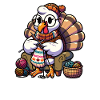 Thanksgiving Grandma Turkey Knitting