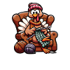 Thanksgiving Grandma Turkey Knitting