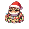 Weihnachtsmütze Weihnachten Lichterkette Python