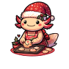 Axolotl Christmas Places Bake Christmas