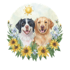 Mignon Beagle Golden Retriever tournesol