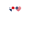 Panama USA Heartbeat Flag Panaman