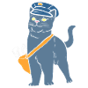 Postbotenkatze Briefträger