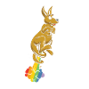 Kangaroo Funny Rainbow Fart