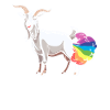 Goat Funny Rainbow Fart