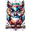Polygon Owl Geometric