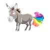 Muli Esel Lustig Regenbogenfurz