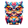 Polygon Owl Geometric