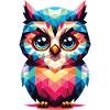 Polygon Owl Geometric