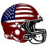 American football helmet | US flag