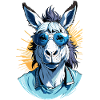 Cool Donkey in Sunglasses