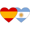Espagne Argentine Drapeau Coeur