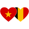 Belgium Vietnam Belgium Flag Heart