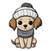 Dog Winter Animal Cute Comic