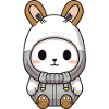 Bunny Winter Animal Cute Comic