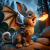 Fire Breathing Bunny Dragon #18