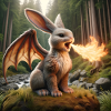 Fire Breathing Bunny Dragon #19