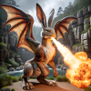 Fire Breathing Bunny Dragon #09