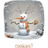 Schneemann mit Cookies