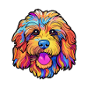 Cockapoo Hunderasse Cartoon Kawaii Illustration