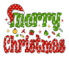 MERRY christmas, Santa hat
