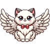 Niedliche Ragdoll-Katze im Comic-Stil mit