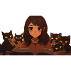 chats avec fille d’anime