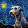 Irish Wolfhound Nuit étoilée