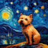 Norwich Terrier Starry Night