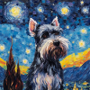 Schnauzer nain Nuit étoilée