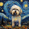 Lhasa Apso Starry Night