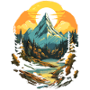 Mountains at sunset