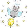 Angel - Cat Cute Motif