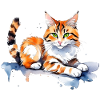 Chat dans la neige