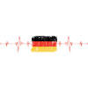 German Flag Heartbeat