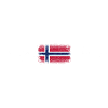 Drapeau norvégien Heartbeat Pulse