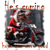T Rex Santa Claus