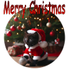 Merry Christmas Cat 01