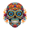 Mexican Sugar Skull Skull
