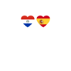 Paraguay Espagne Heartbeat Flag Paraguay