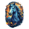 Fantasy Horse in Blue