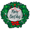 Christmas Wreath MerryChristmas without