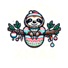 Sloth Christmas Sloth Santa Hat