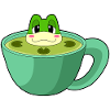 Grenouille étang tasse à café