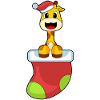 Girafe Noël Noël Chaussettes