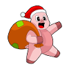 Sac de Noël cochon