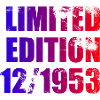 70th Birthday Limited Edition 12/1953